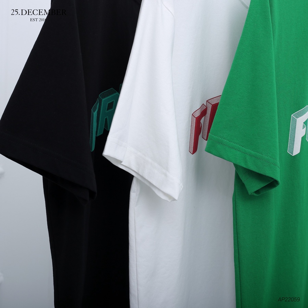 Áo phông họa tiết chữ Freakish - 25.December AP22059