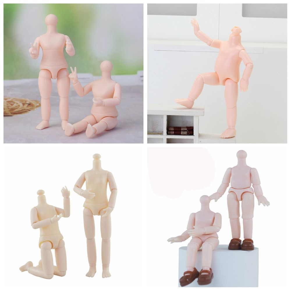 Mô hình cơ thể búp bê 13 khớp có thể di chuyển tỉ lệ 1/12 1/8 9.5/11/12/15.5cm