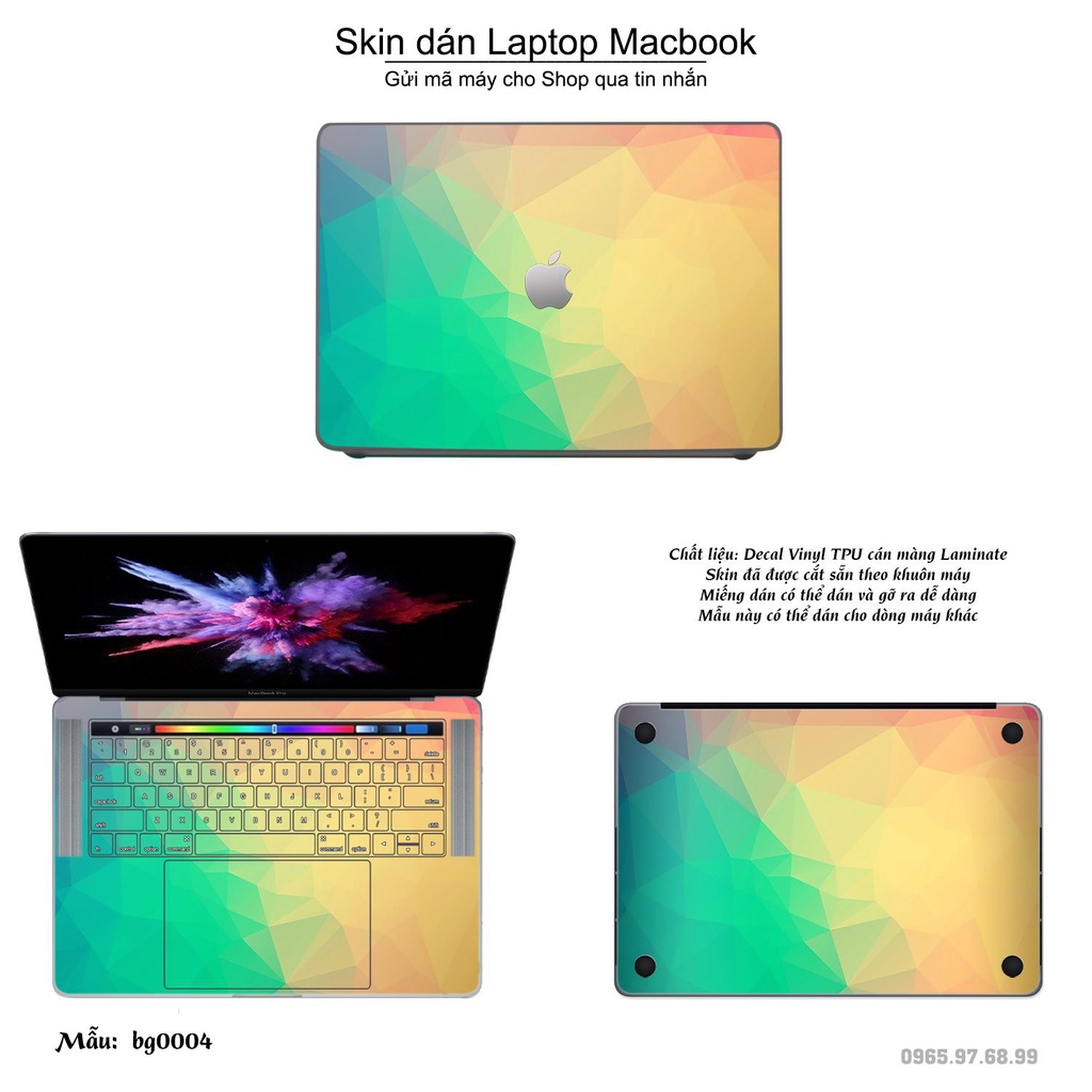 Skin dán Macbook mẫu vân đá (đã cắt sẵn, inbox mã máy cho shop)