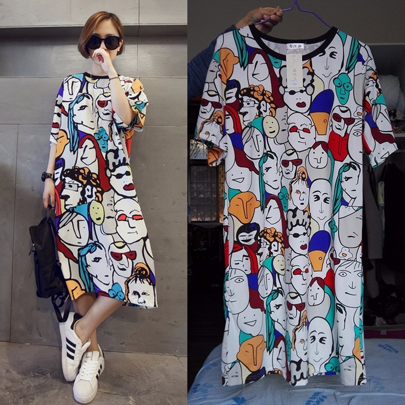 FREESHIP ĐƠN 99K_ Đầm suông không in họa tiết phong cách Boho | BigBuy360 - bigbuy360.vn