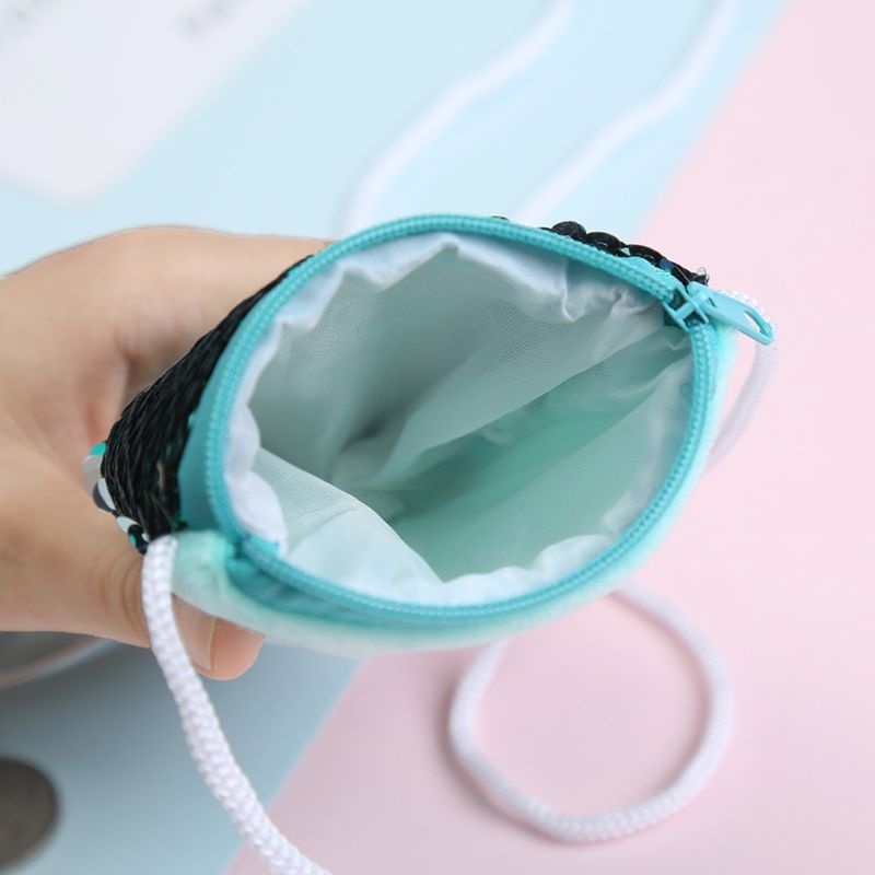 Túi Đeo Chéo Nhỏ Đính Kim Sa Lấp Lánh Dễ Thương Cho Bé Gái