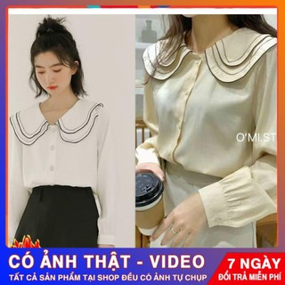 Áo sơ mi nữ công sở | áo sơ mi nữ cổ sen - hàng thiết kế freeship