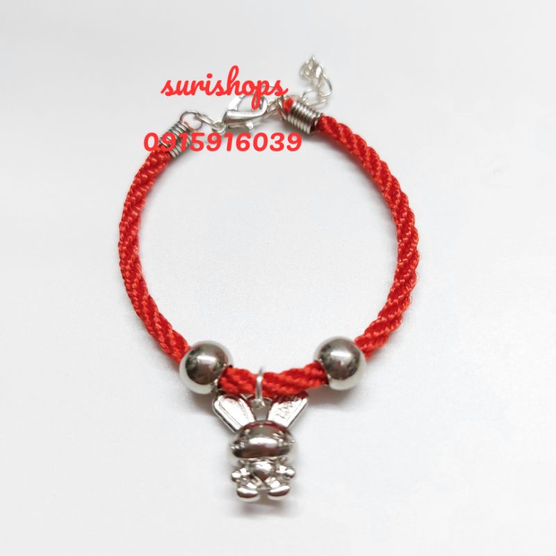 Dây đeo tay may mắn, vòng tay thỏ dễ thương