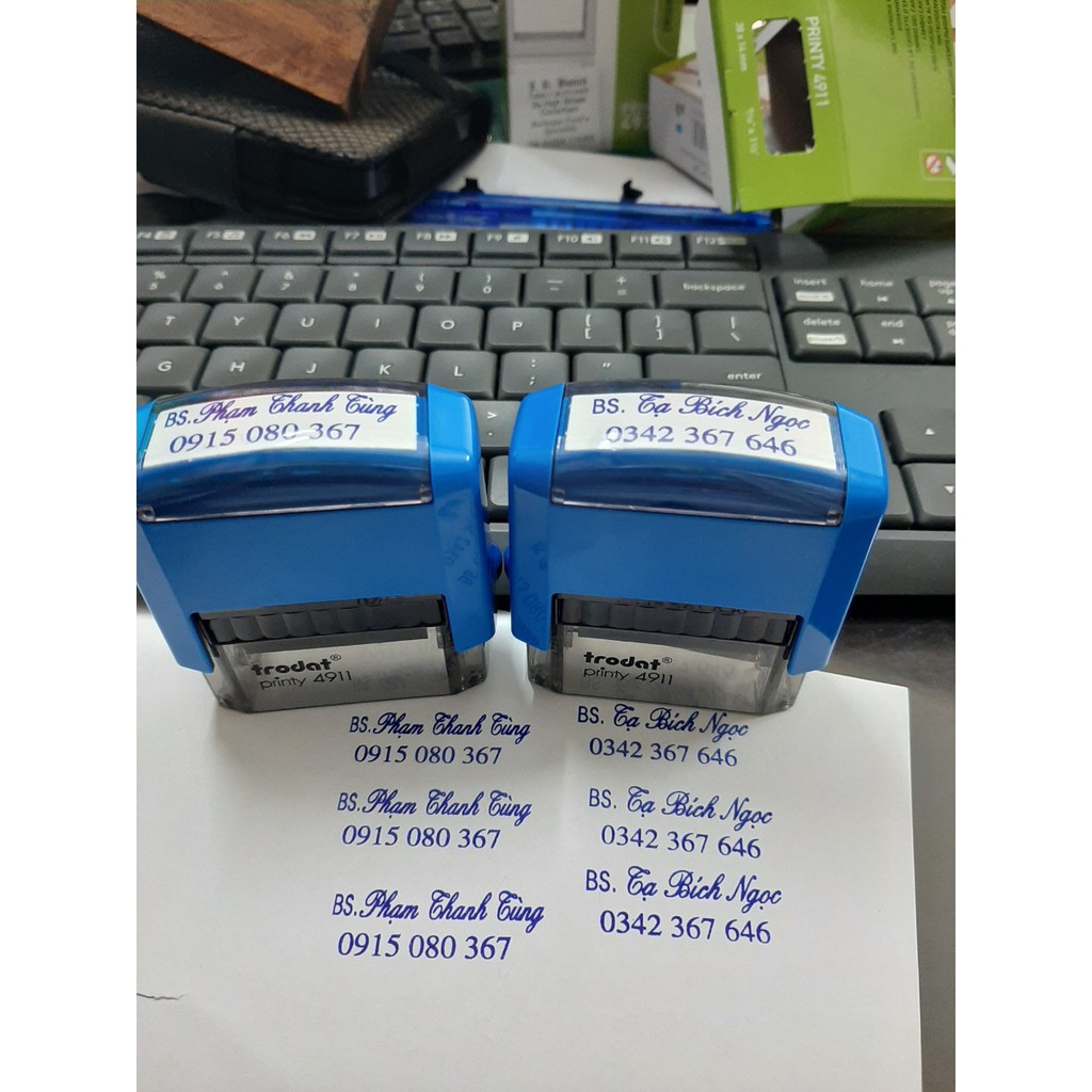 [HOẢ TỐC] Khắc dấu tên 1-2 dòng Trodat 4911