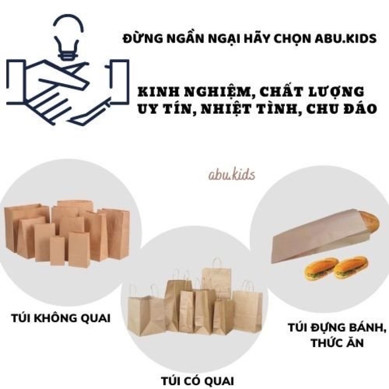 combo 300 túi giấy có quai