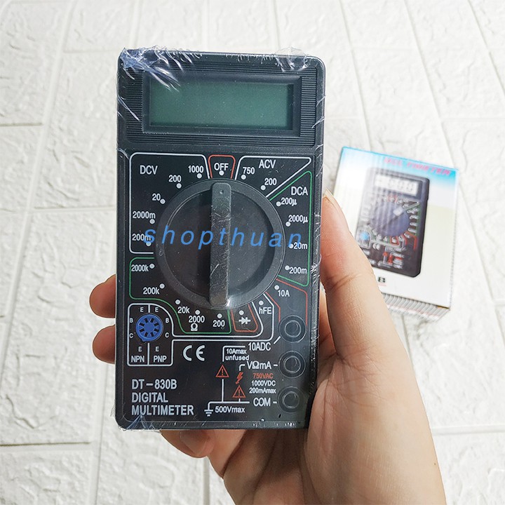 Đồng Hồ Đo Điện DT-830B đo điện thế, đo dòng điện