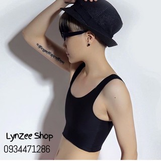 Áo ba lỗ lửng không viền - áo nịt ngực tomboy, lesbian, trans LynZee