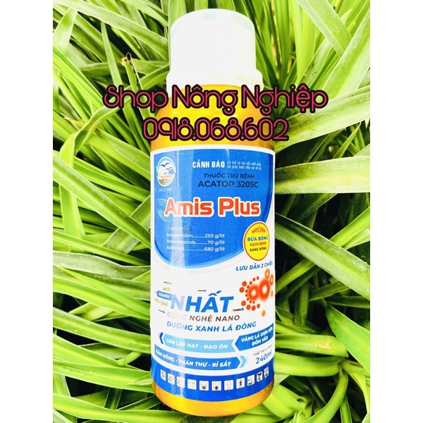 ACTATOP 320SC 240ml, sản phẩm chuyên trị nấm gây bệnh rỉ sắt, nấm hồng, thán thư cho cây.