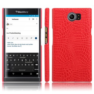 For BlackBerry Priv Case Crocodile Pattern Skin Hard Cover