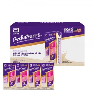 Thùng 48 hộp sữa Pediasure vani 180ml Mẫu mới Ít ngọt (hsd 07/26)