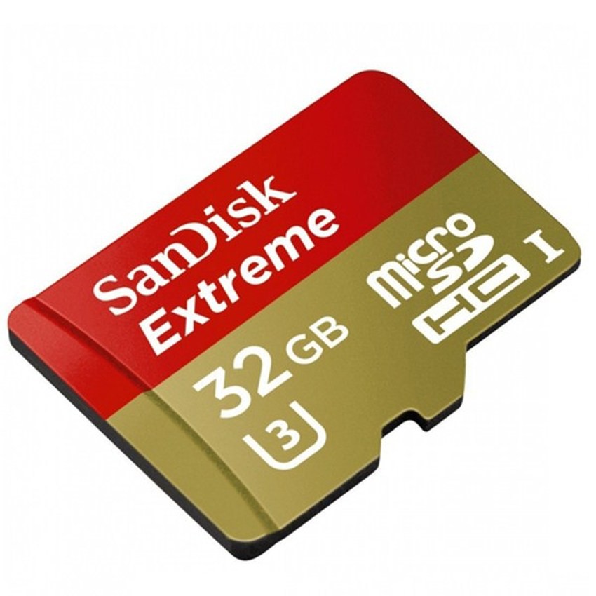 Thẻ nhớ Micro SD Sandisk Extreme 90MB/s 32GB (Đỏ vàng)