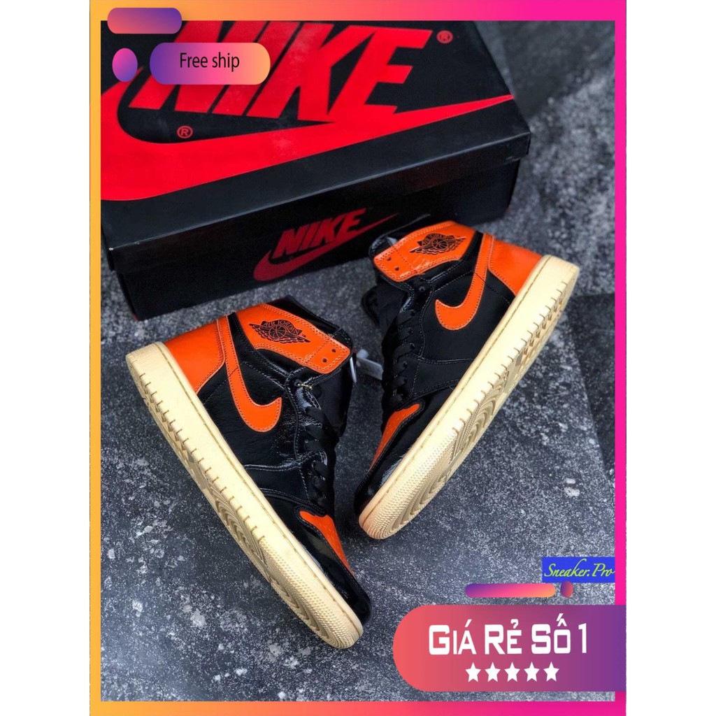 (FREESHIP+HỘP) Giày thể thao Air Jordan 1 Retro High Shattered Backboard 3.0 siêu phong cách ⁸ :; ` ' . ' )