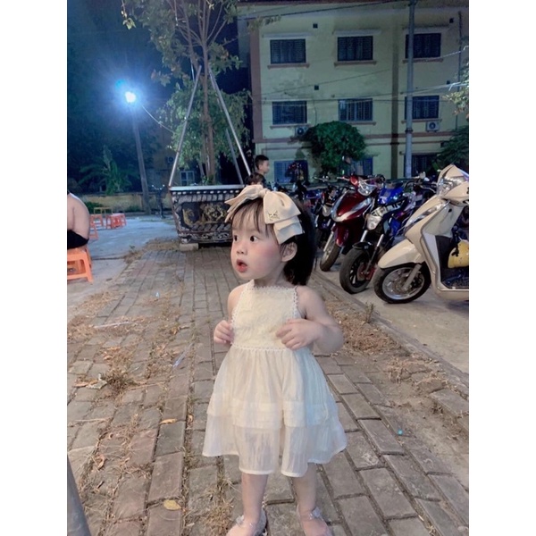 Váy yếm zen tiểu thư thắt nơ lưng 🥰
