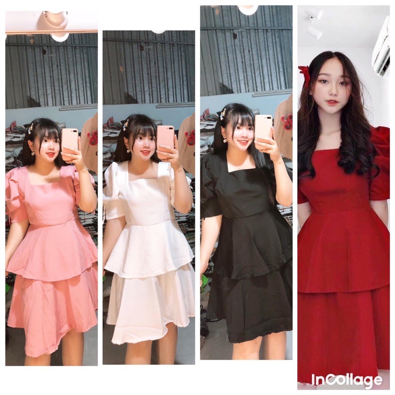 ĐẦM TẦNG TAY PHỒNG BIGSIZE 55-90kg (có size) | BigBuy360 - bigbuy360.vn