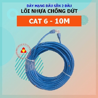 Dây mạng CAT 6 bấm sẵn 2 đầu 2 m /  5m / 10m / 15m / 20m / 25m (Dây internet lõi nhựa chống đứt)