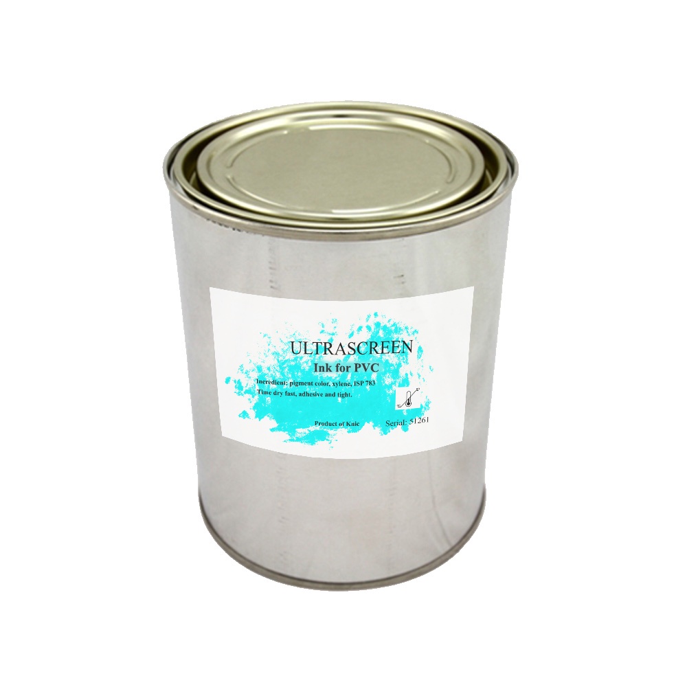 Mực in lụa trên nhựa PVC độ bám dính tốt, trọng lượng 500 - 1000 gram