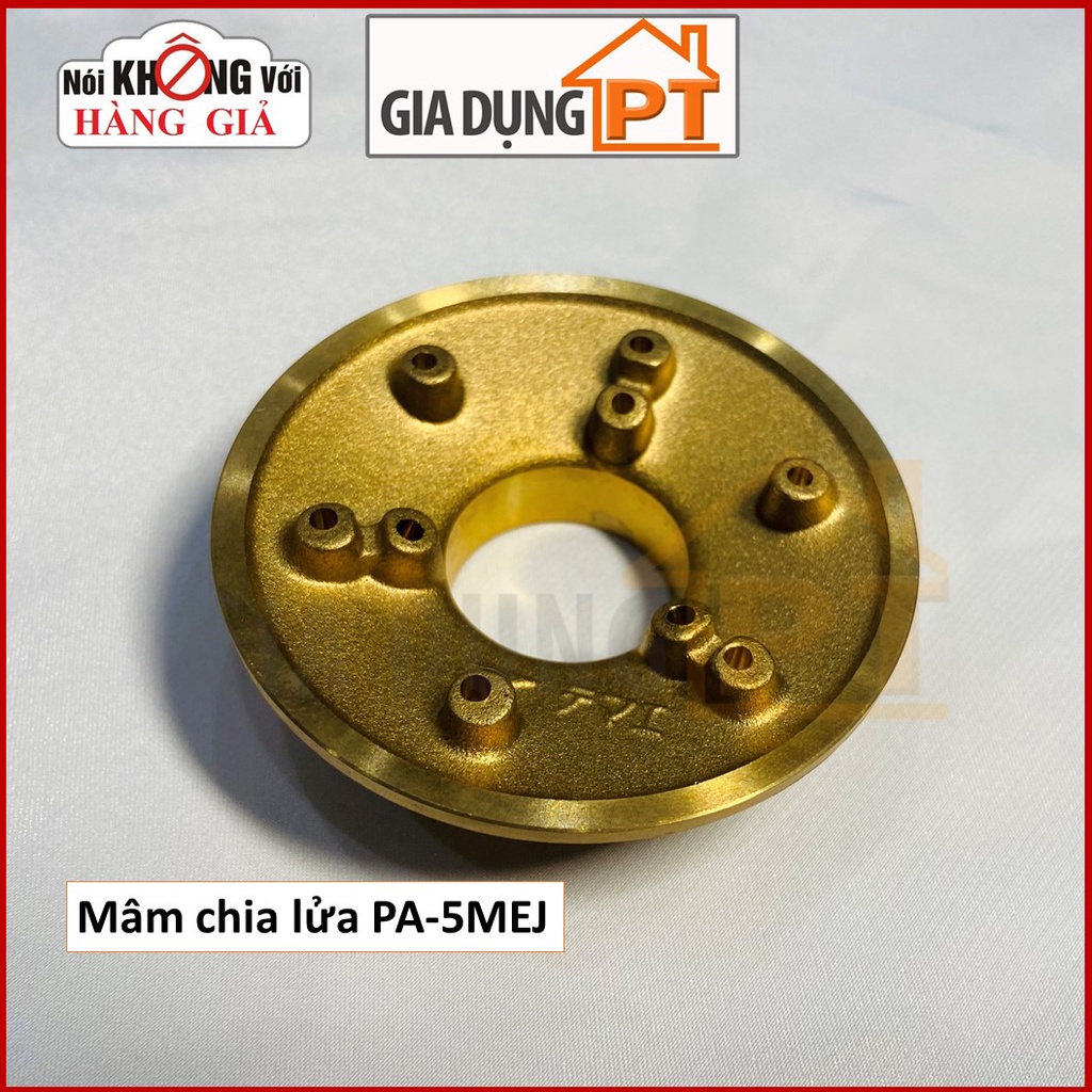 Mâm, họng chia lửa cho bếp gas Paloma PA-5MEJ bên to + bên nhỏ hoặc PA-E18S chính hãng sản xuất tại Nhật Bản