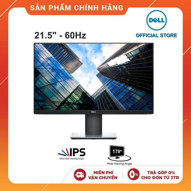 Màn hình LCD Dell P2219H 21.5" (Đen) Chính Hãng