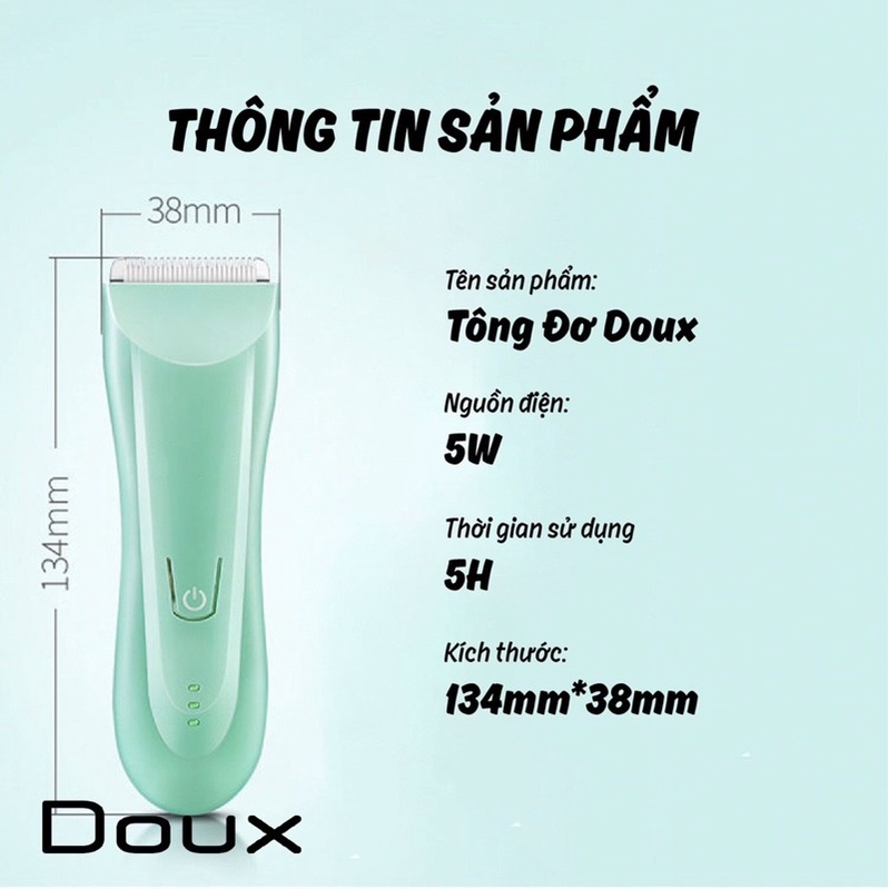 Tông đơ Doux màu xanh mint PM 13129