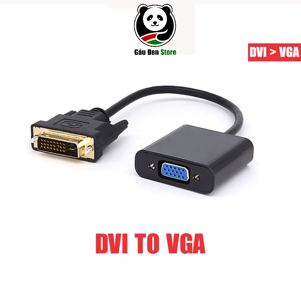 Dây Cáp Chuyển Đổi DVI-D To VGA Adapter Dài 20cm