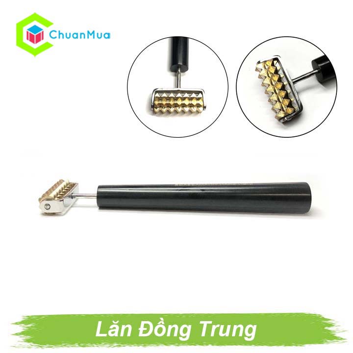 Lăn Đồng Gai Trung Đơn Trụ Dụng Cụ Diện Chẩn Bùi Quốc Châu (Vinamassage, Mát xa Cổ, Vai, Gáy, Điều Hòa Khí Huyết,...)