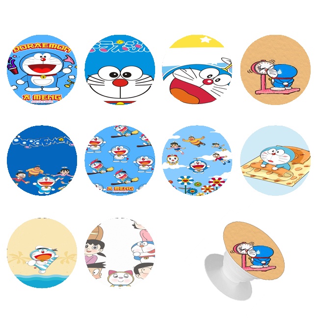 Ốp Điện Thoại Silica Gel Mềm Hình Doraemon Có Dây Đeo Và Giá Đỡ Cho Asus Zenfone Max Pro (M1) (ZB601KL) / X00TD