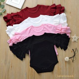 Áo liền quần tay loe phối ren đáng yêu cho bé gái