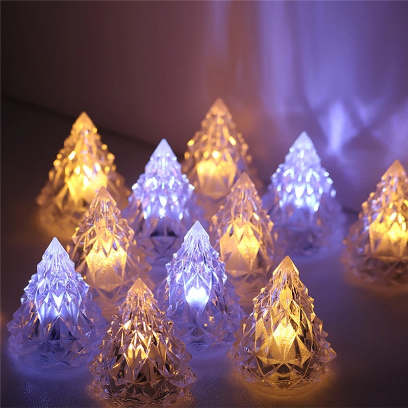 Cây Thông Noel Gắn Đèn LED Để Bàn Trang Trí Phòng Ngủ