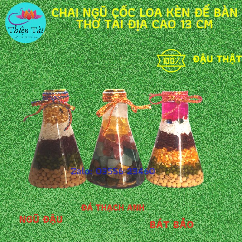 Chai ngũ cốc phong thủy (chai thủy tjnh)