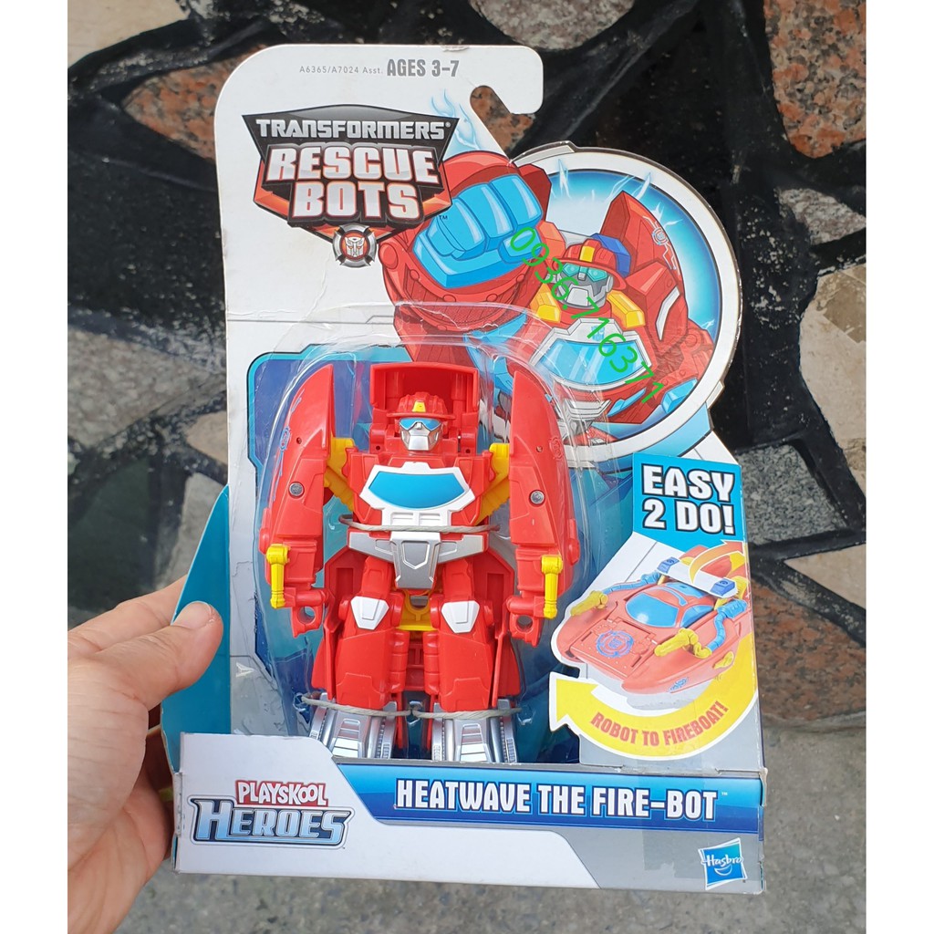 Robot Biến Hình Xe Cứu Hỏa 1 Bước Cho Bé  Transformers Rescue Bots