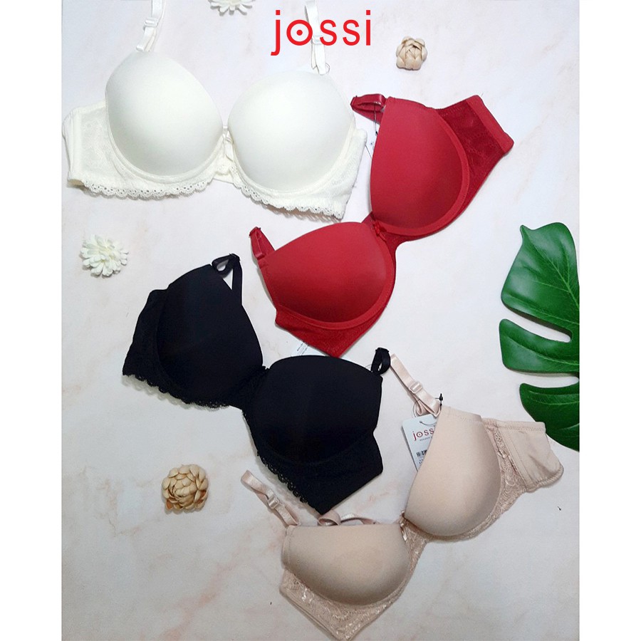 Áo lót Jossi 310D trơn phối ren mút vừa cúp xéo | BigBuy360 - bigbuy360.vn