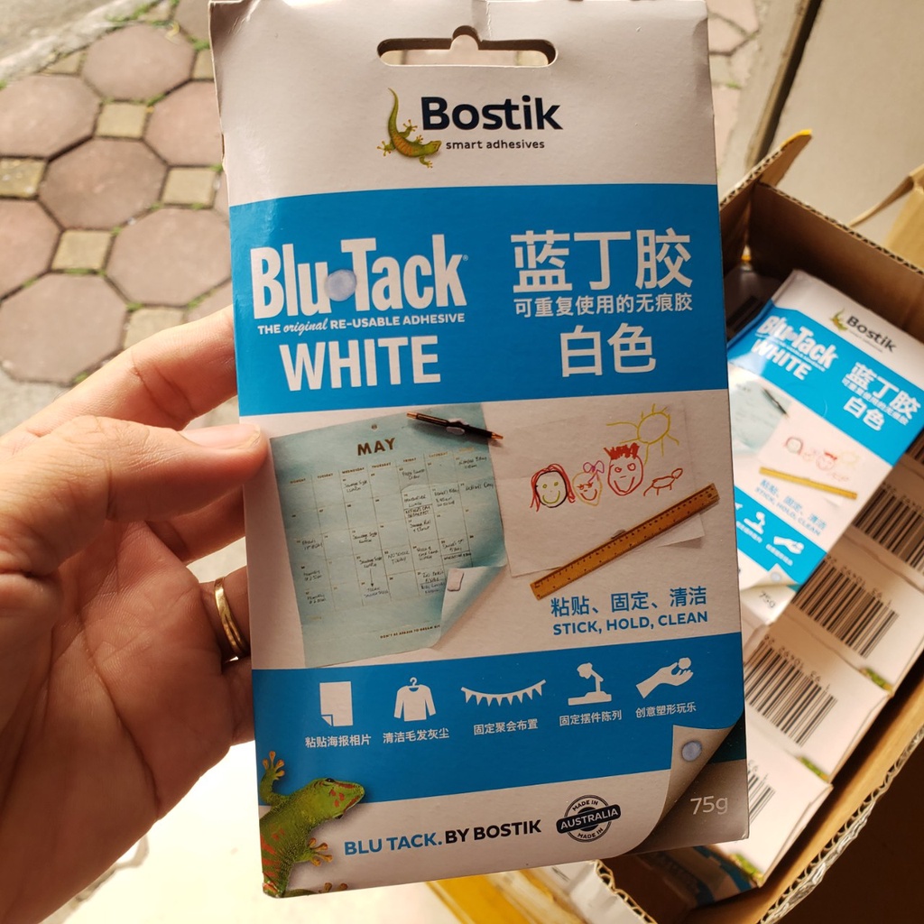 [Mã INCUBACK1416 hoàn 20K xu đơn 50K] Đất sét dính blutack, Blu tack của Bostik