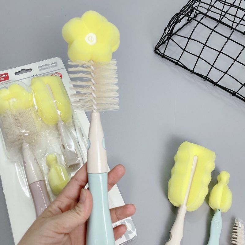 Cọ bình sữa 6 chi tiết Moonship siêu đẹp