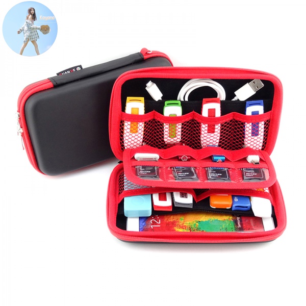 Hộp Đựng Tai Nghe / Dây Cáp Dữ Liệu Màu Bạc Phối Lưới | BigBuy360 - bigbuy360.vn