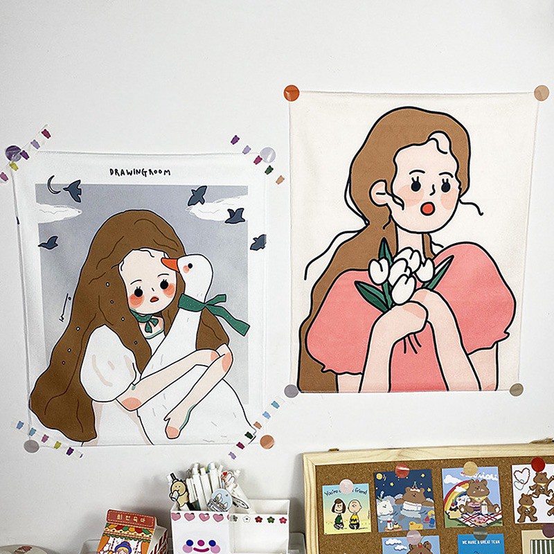 Thảm Treo Tường Mini Trang Trí Phòng Ngủ