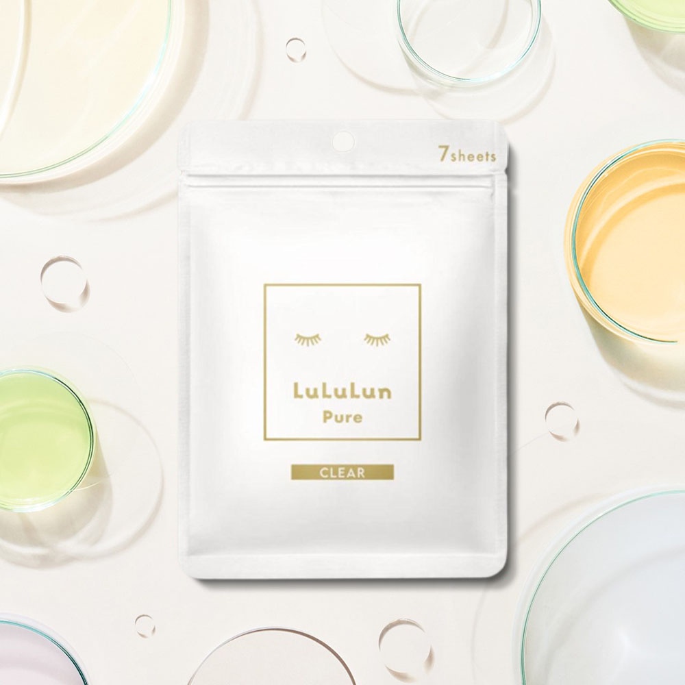 Mặt Nạ LuLuLun Dưỡng Trắng Face Mask White Pure Clear 6FS 19g x 7 Miếng