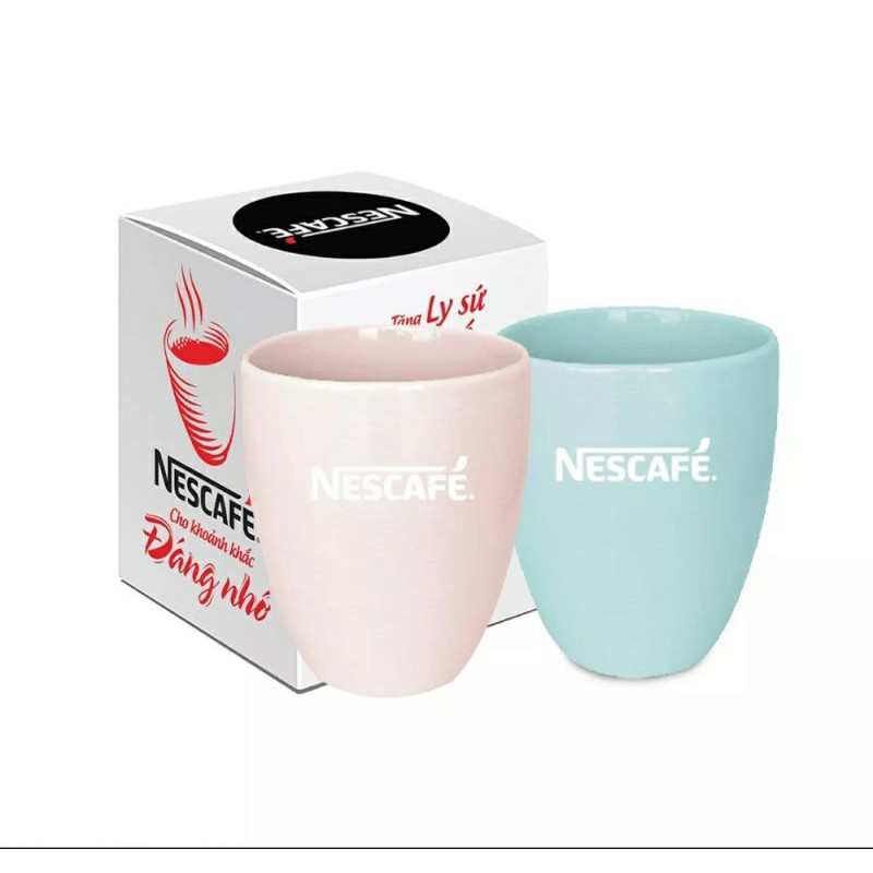 Set 4 Ly sứ cao cấp Nescafe- Nhiều màu.Hàng cao cấp loại 1.