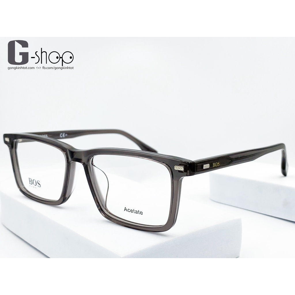 Gọng kính cận loạn chữ nhật nhựa acetate 𝗕𝗼𝘀 𝟬𝟴𝟰𝟭