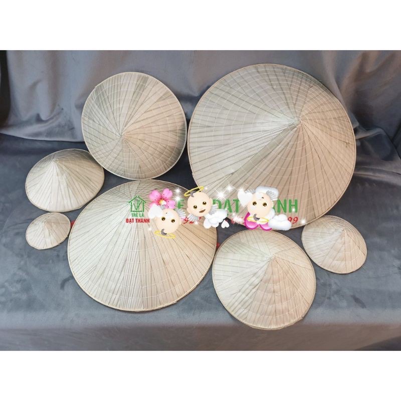 Nón Lá Viền Trắng Đủ Size Trang Trí