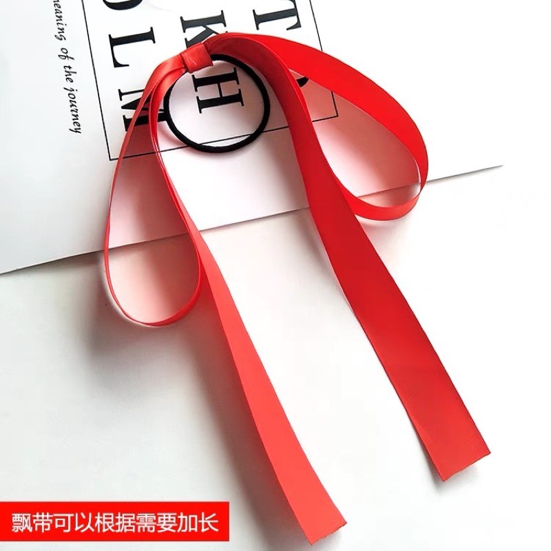 Cột tóc nơ đơn giản