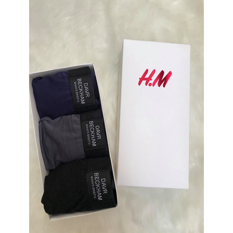 Hộp 3 quần lót David Beckham H&M fullbox