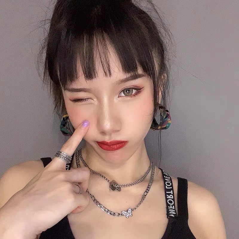 Vòng Cổ Dây Chuyền Choker Hợp Kim Hình Bướm Đính Đá Lấp Lánh Sang Chảnh Mainia Shop