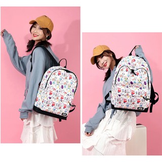 Ba lô BTS BT21 trắng