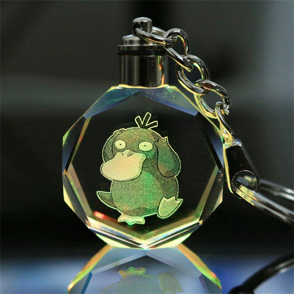 LILYES Móc Khóa Hình Pokemon Phát Quang Dễ Thương