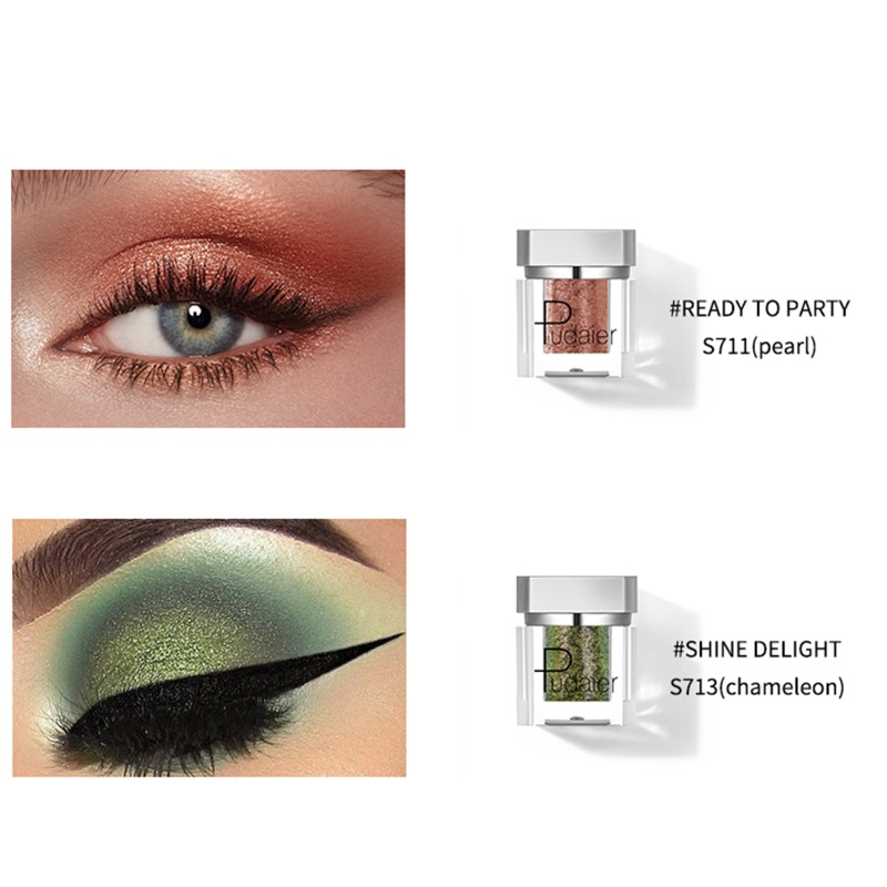 Phấn Mắt Đơn Sắc Ánh Nhũ Lấp Lánh Nhiều Màu Sắc Thời Trang