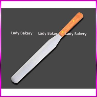 Dao chà láng thẳng cán gỗ cao cấp 32cm, 38cm - Lady Bakery