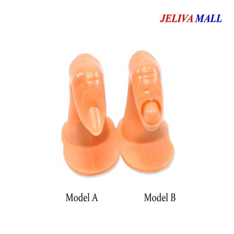 Ngón tay giả tập làm nail bằng nhựa