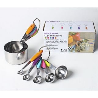 Bộ muỗng đong  Inox 10 món