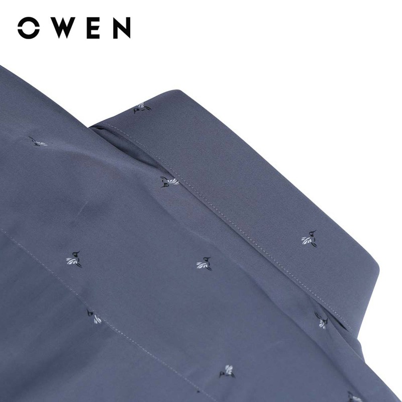 Áo Sơ mi dài tay nam Owen Bamboo Slimfit màu xám - AS91288DT