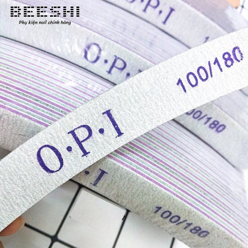 Dũa móng opi 100/180 -beeshi shop nail loại dày chuyên dụng